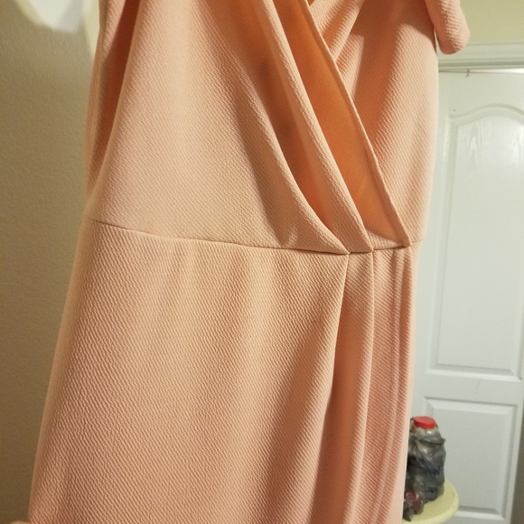 SOLD AX Paris | Cold shoulder Faux Wrap dress - Picture 11 of 14